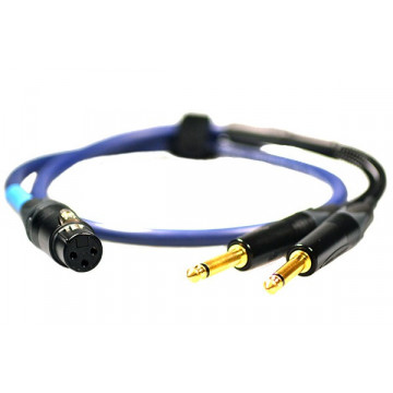 Y 3-pin XLR Female to 2x ¼ mono Jack