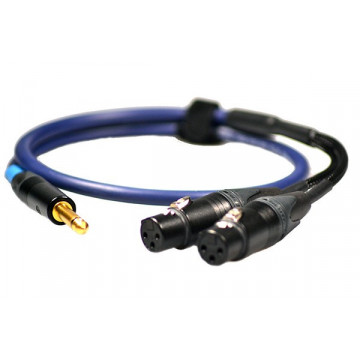 Y ¼ mono Jack to 2x 3-pin XLR Female