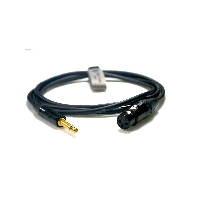 Câble micro jack 6.35 mâle mono / xlr femelle 6m